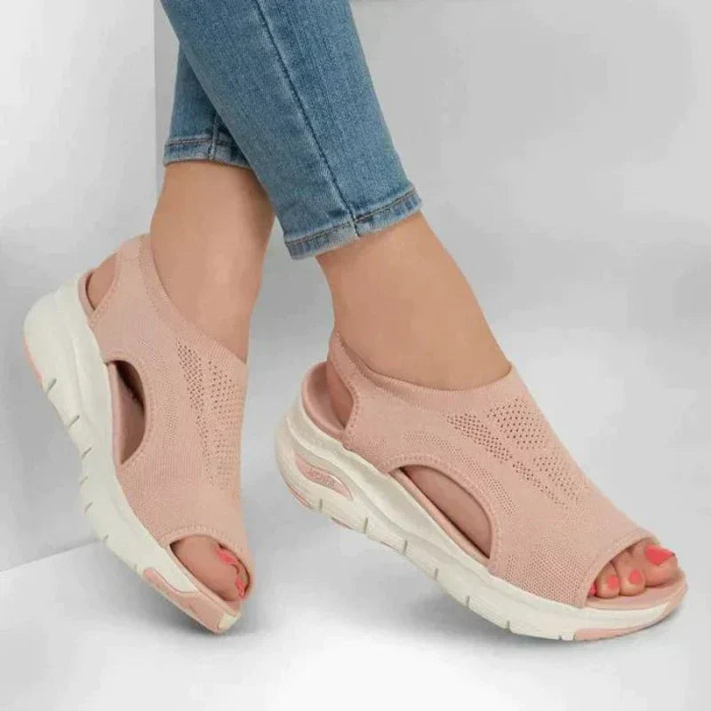 Mesh plateau-sandaler til damer – Nova