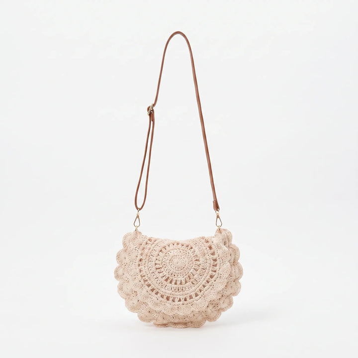 Afslappet Hæklet Crossbody Taske - Nomiia
