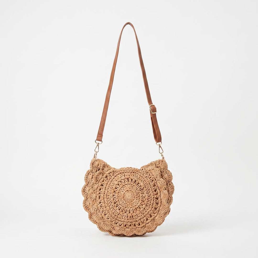 Afslappet Hæklet Crossbody Taske - Nomiia