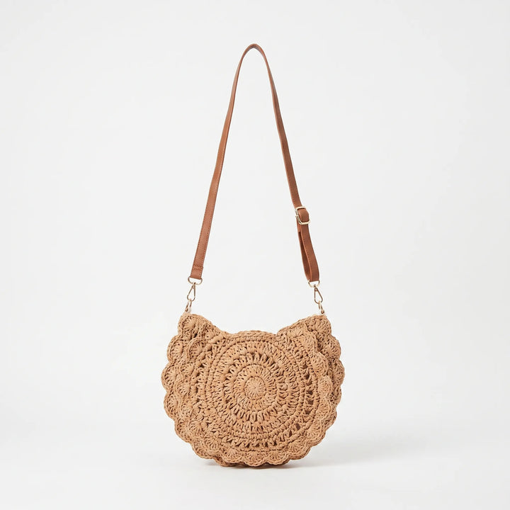Afslappet Hæklet Crossbody Taske - Nomiia