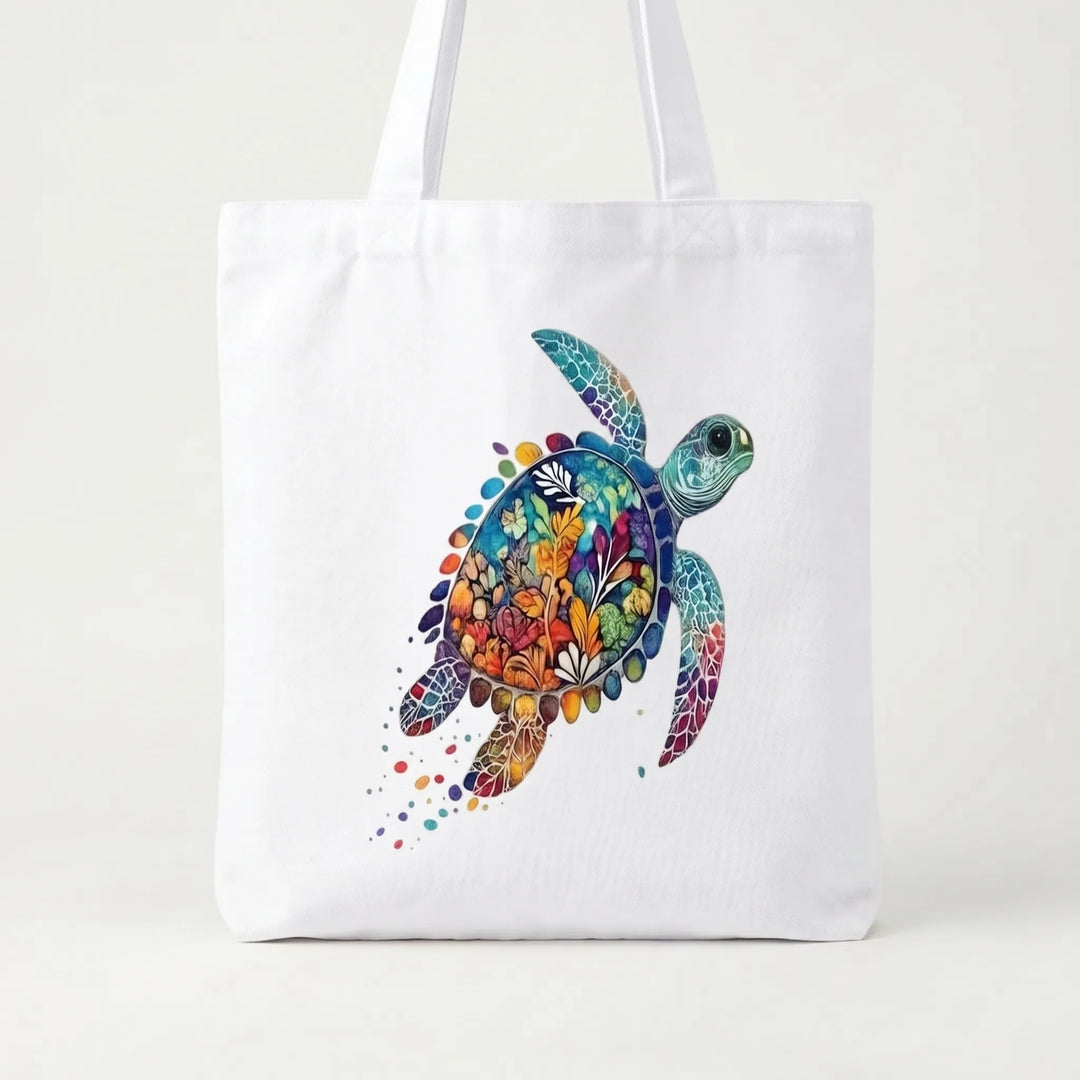 Afslappet Tote Bag Med Tryk - Cavasia