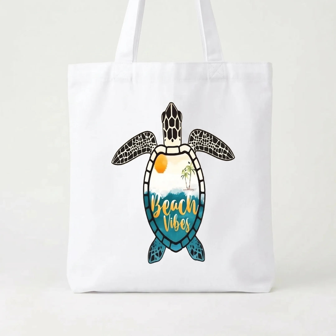 Afslappet Tote Bag Med Tryk - Cavasia