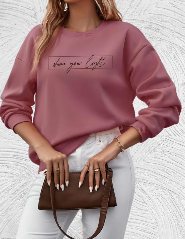 Oversized damesweater med rund hals - Luna