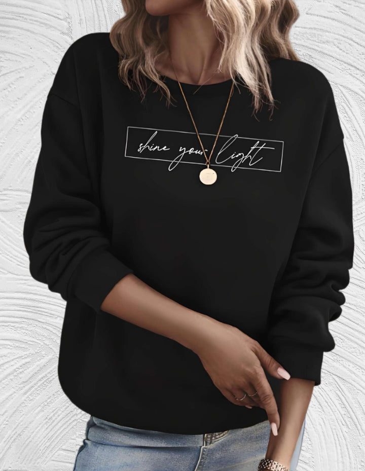 Oversized damesweater med rund hals - Luna