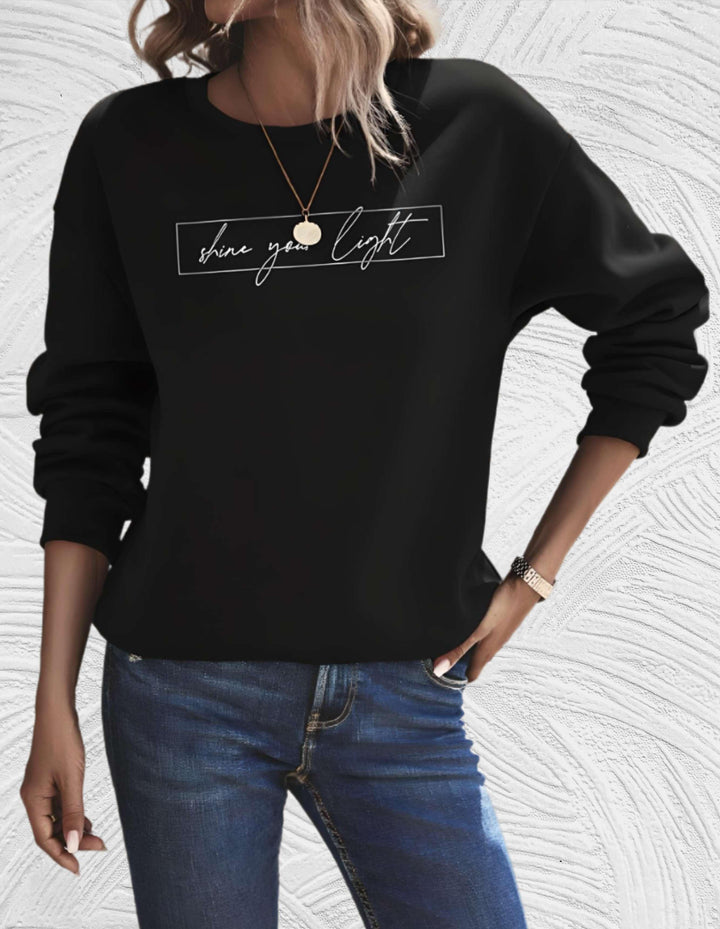 Oversized damesweater med rund hals - Luna