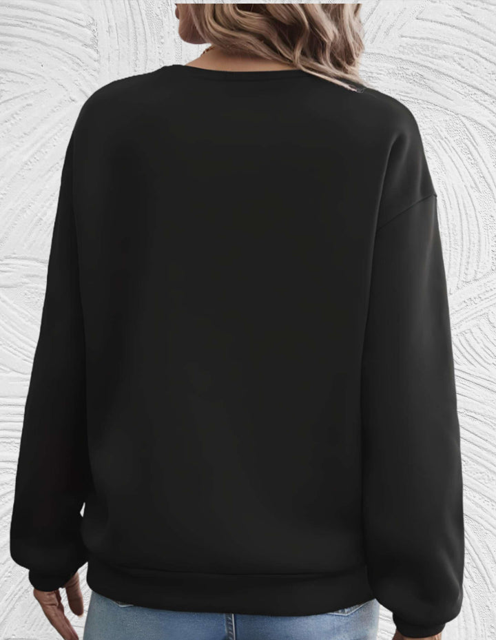 Oversized damesweater med rund hals - Luna