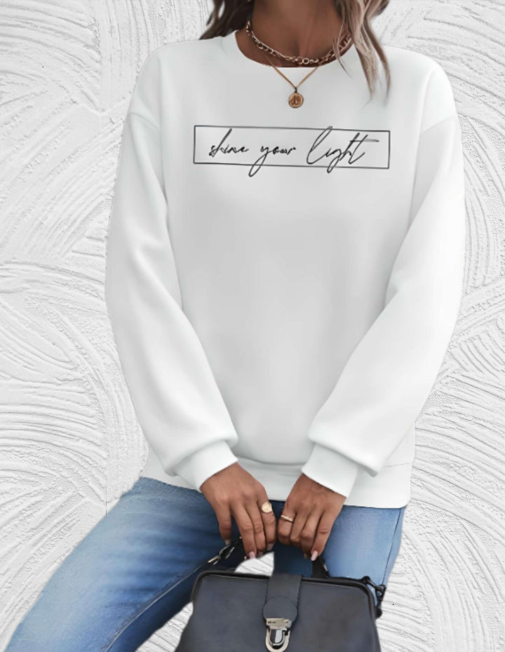 Oversized damesweater med rund hals - Luna