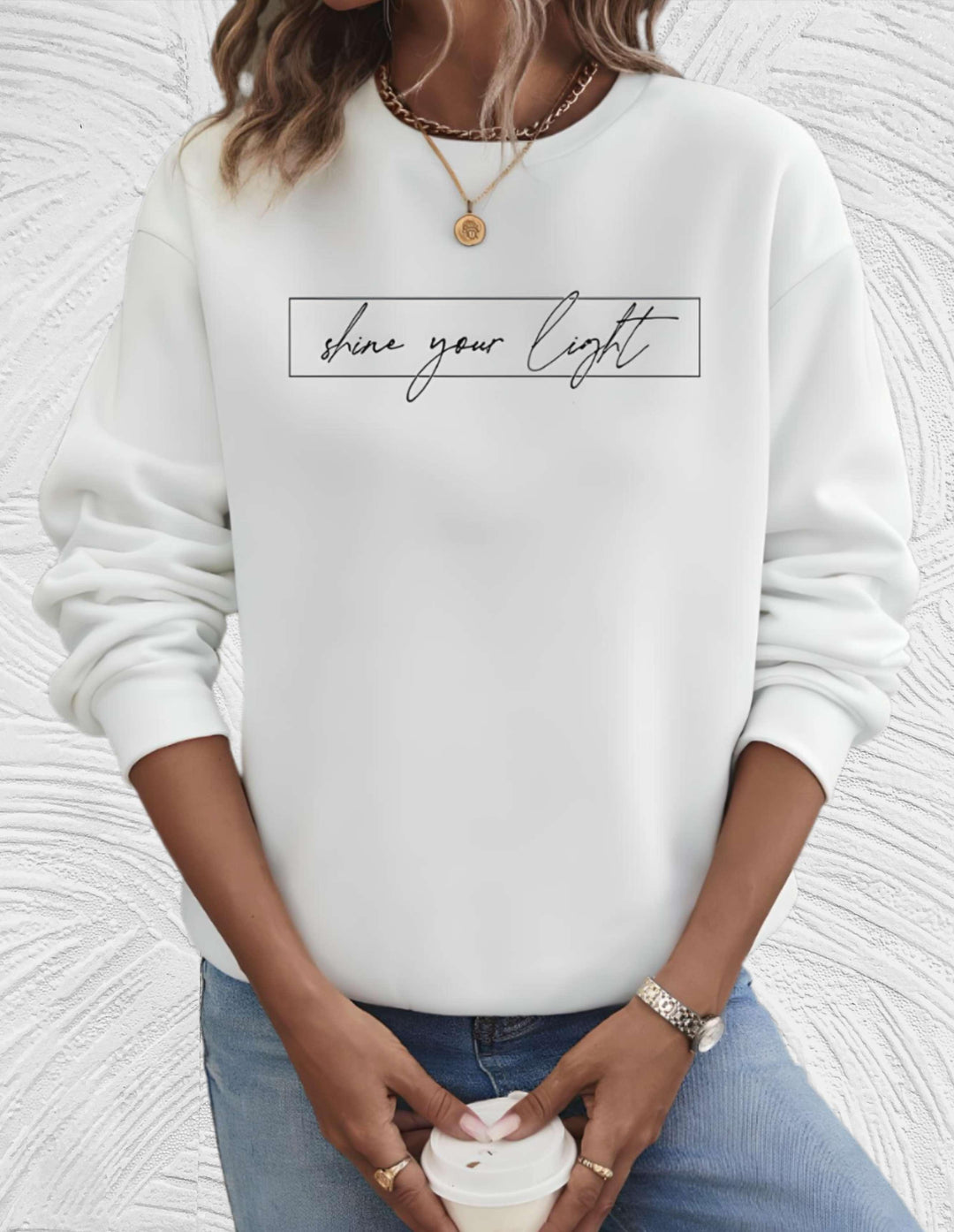 Oversized damesweater med rund hals - Luna
