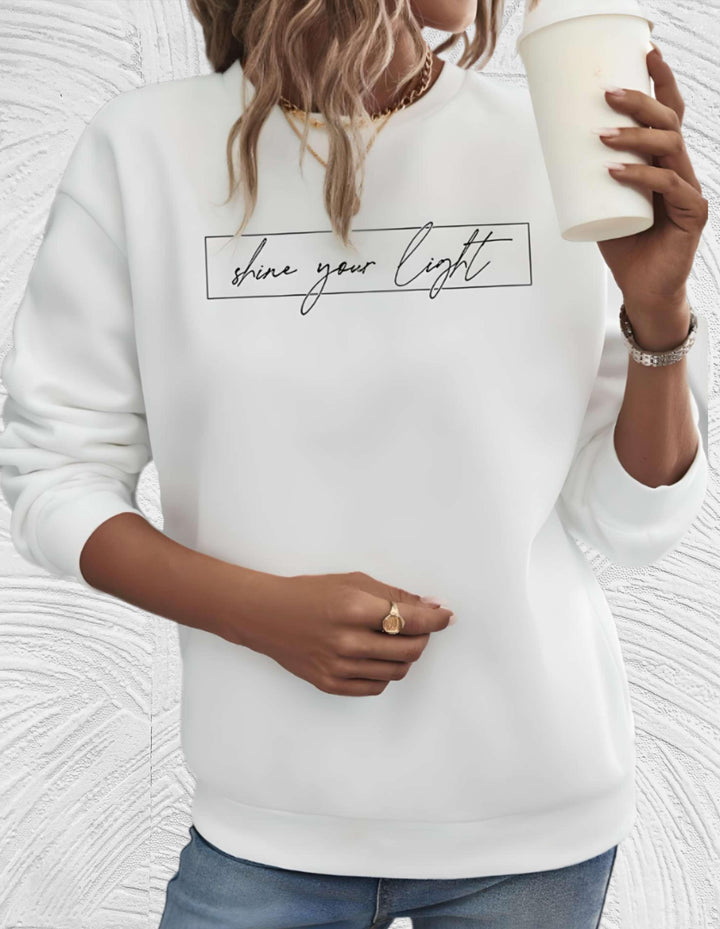 Oversized damesweater med rund hals - Luna