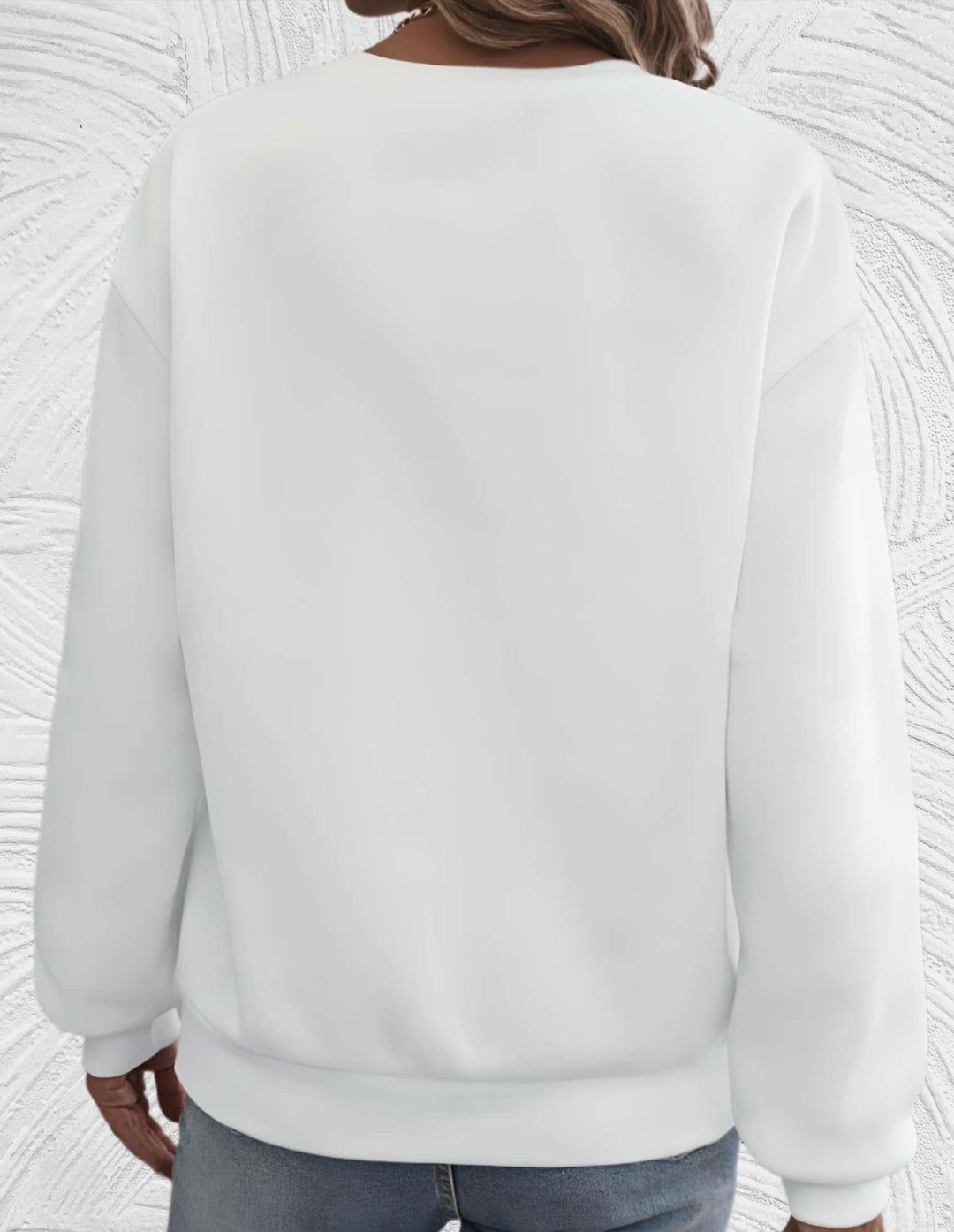 Oversized damesweater med rund hals - Luna