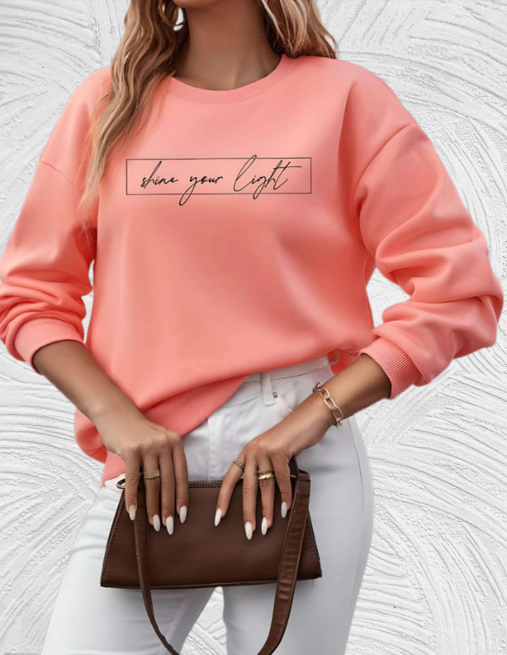Oversized damesweater med rund hals - Luna