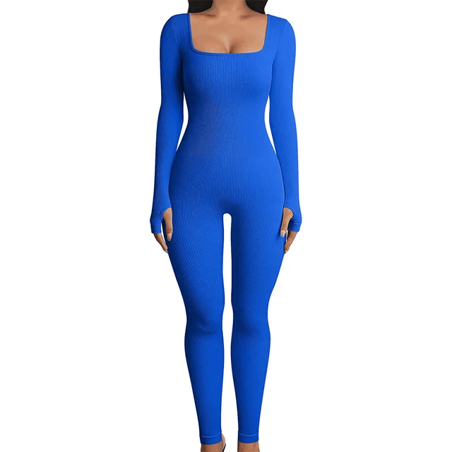 Shapewear-jumpsuit til damer med lange ærmer - SleekFit