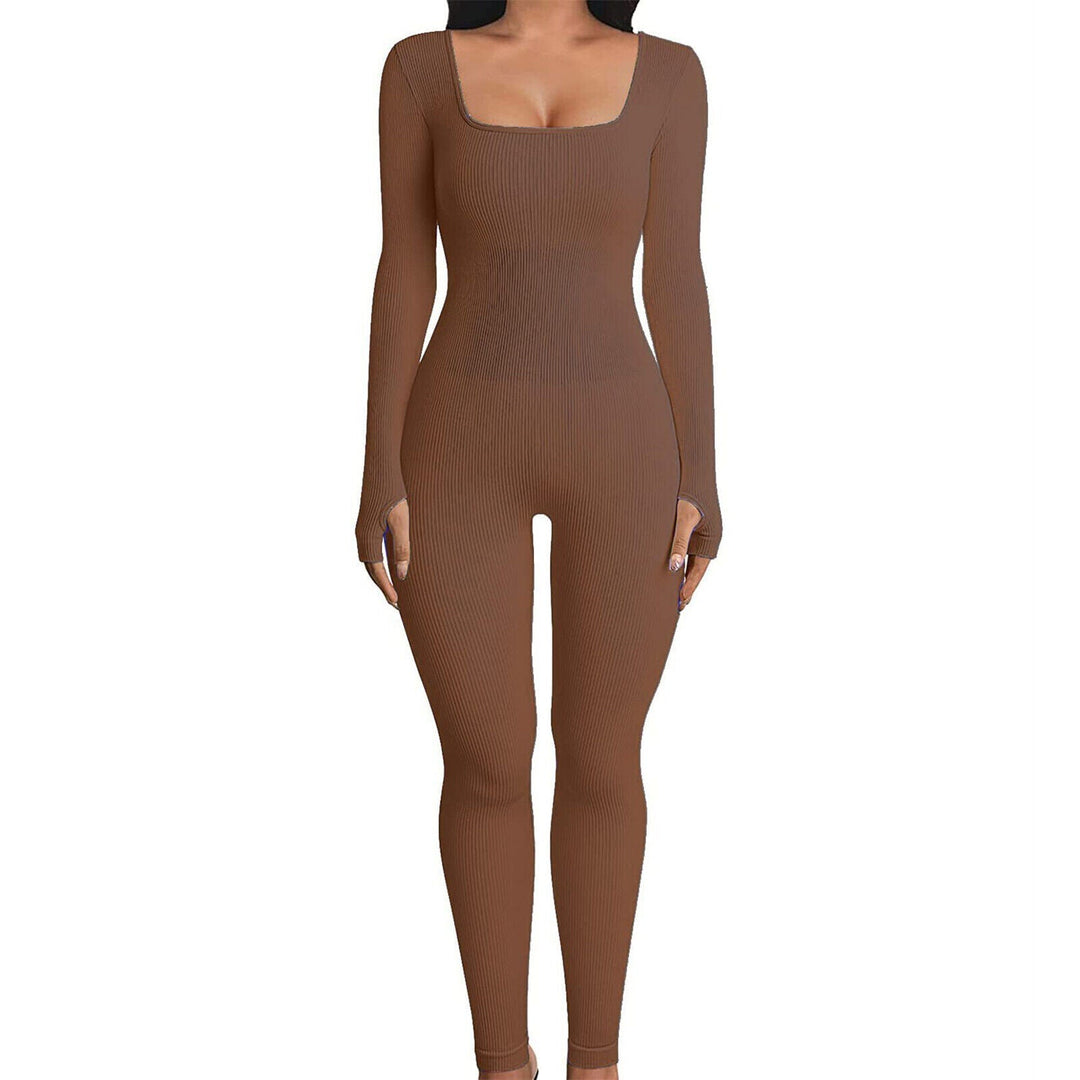 Shapewear-jumpsuit til damer med lange ærmer - SleekFit