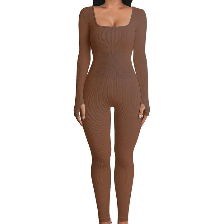 Shapewear-jumpsuit til damer med lange ærmer - SleekFit