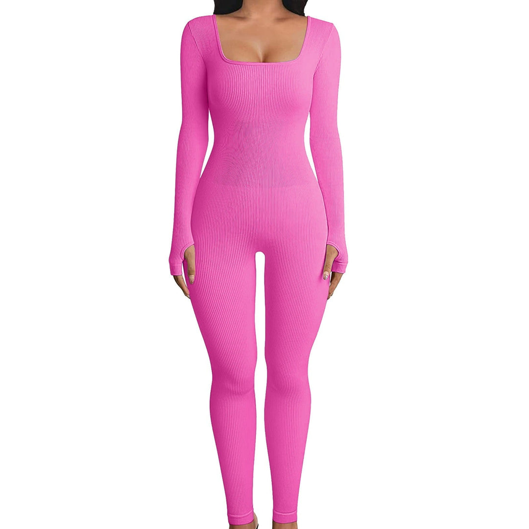 Shapewear-jumpsuit til damer med lange ærmer - SleekFit