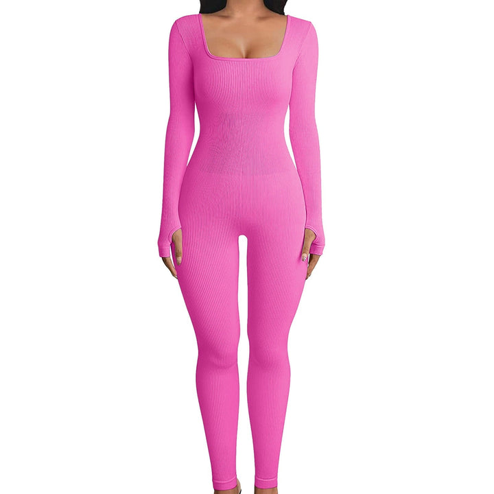 Shapewear-jumpsuit til damer med lange ærmer - SleekFit