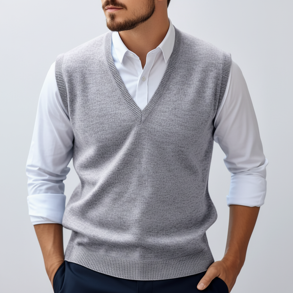Ärmelloses Gestricktes Baumwollgilet - Bobby