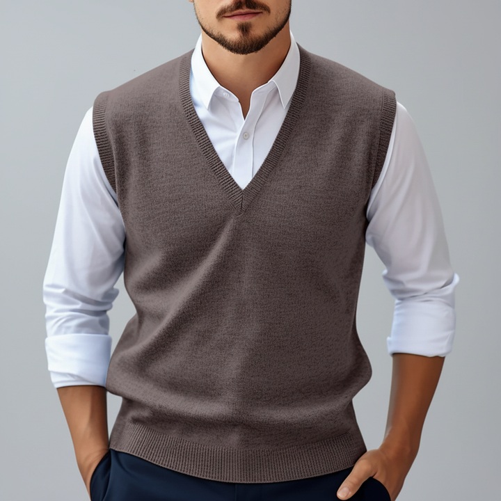 Ärmelloses Gestricktes Baumwollgilet - Bobby