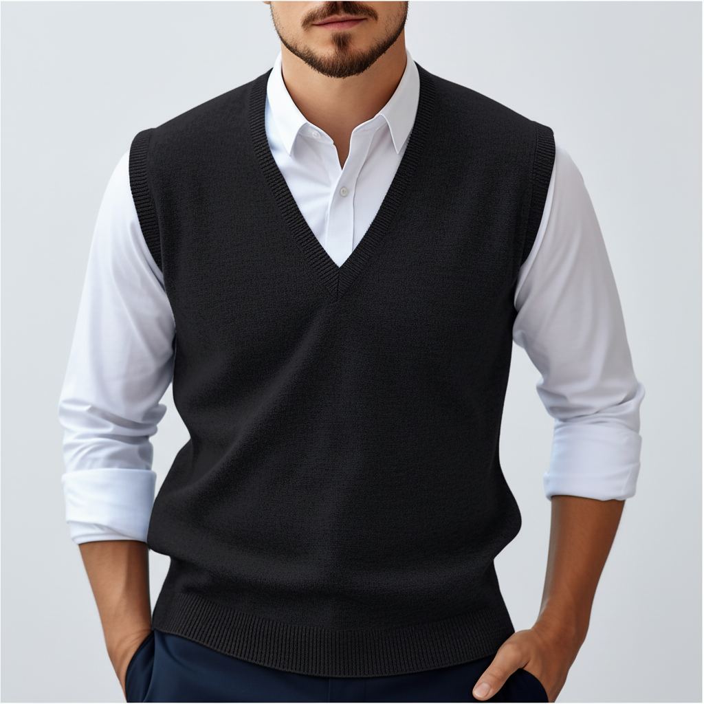 Ärmelloses Gestricktes Baumwollgilet - Bobby