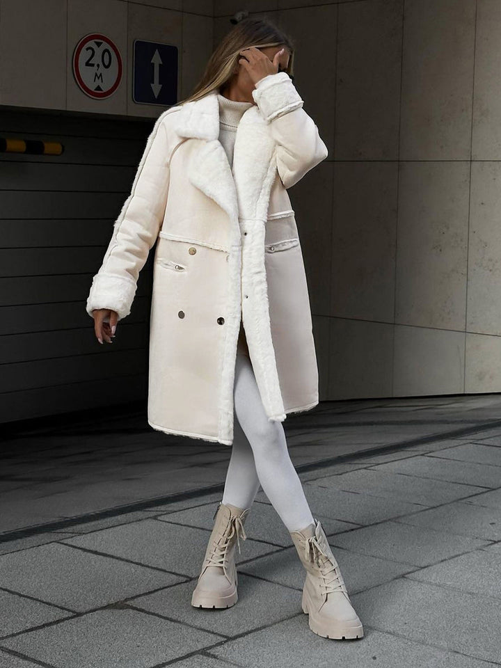 Stilfuld Lange Polarfleece Damejakke - Ava