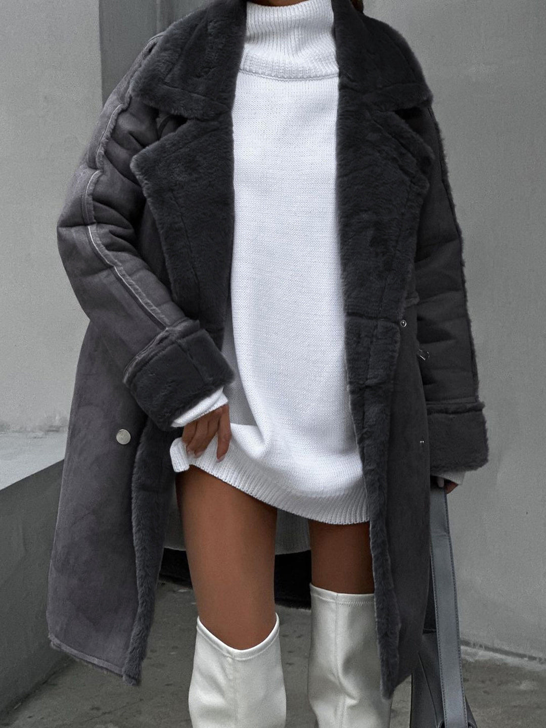 Stilfuld Lange Polarfleece Damejakke - Ava