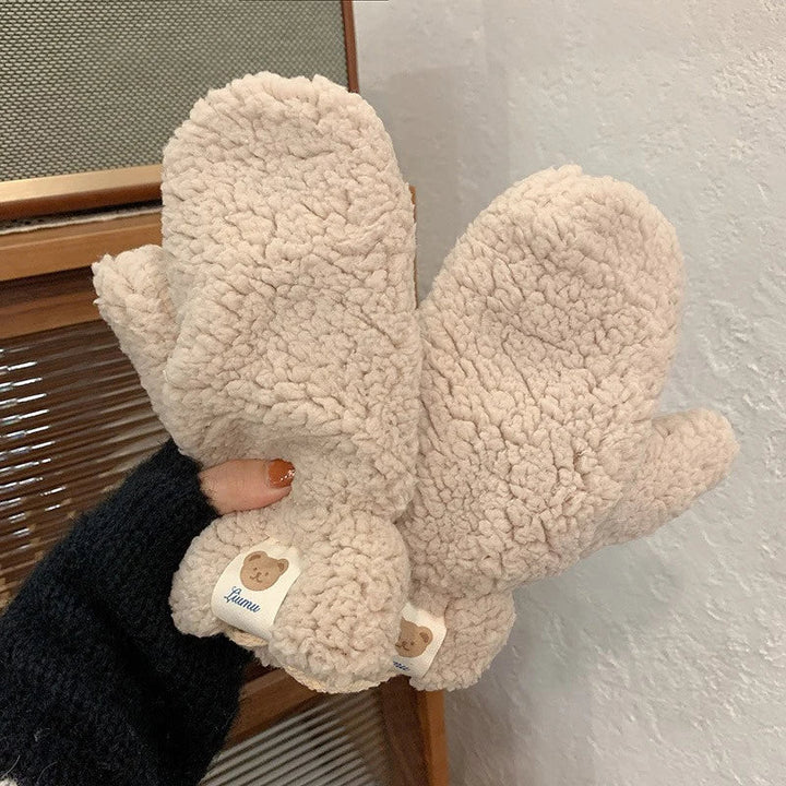 Bløde teddyvotter til damer - Mila