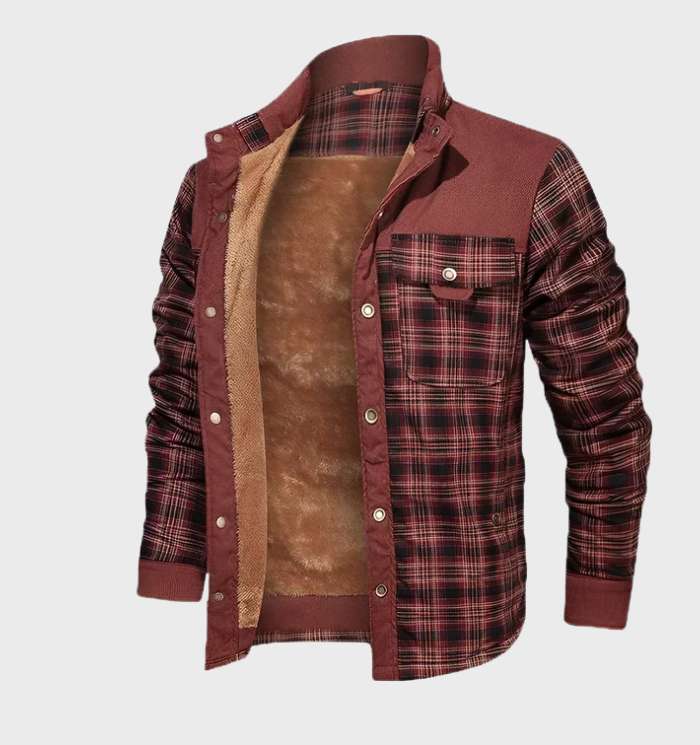 Fleece-forret herre flanneljakke – FlanelStil