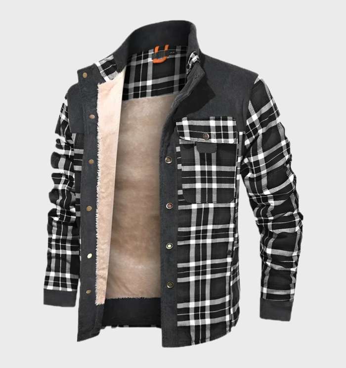 Fleece-forret herre flanneljakke – FlanelStil