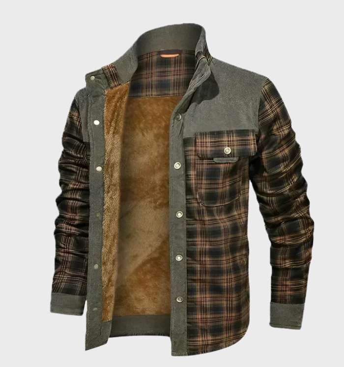 Fleece-forret herre flanneljakke – FlanelStil