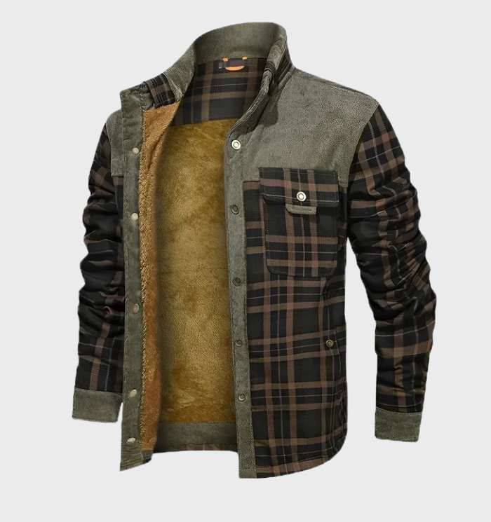 Fleece-forret herre flanneljakke – FlanelStil