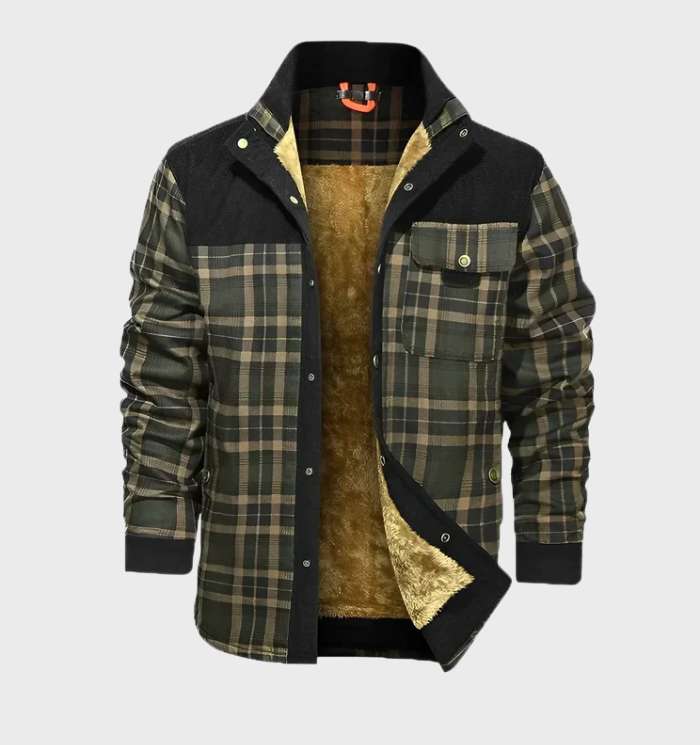 Fleece-forret herre flanneljakke – FlanelStil