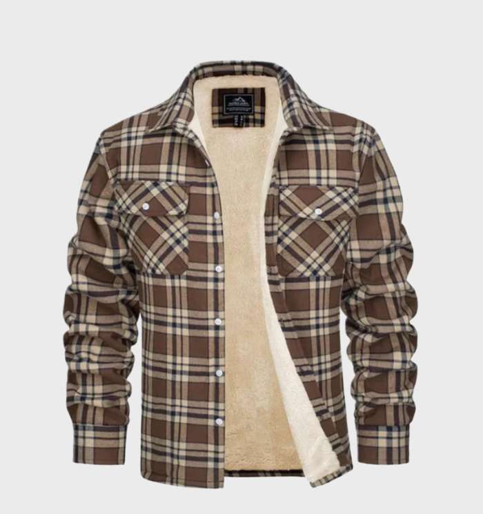 Trendy flanneljakke til herrer i vintage-stil - Liam