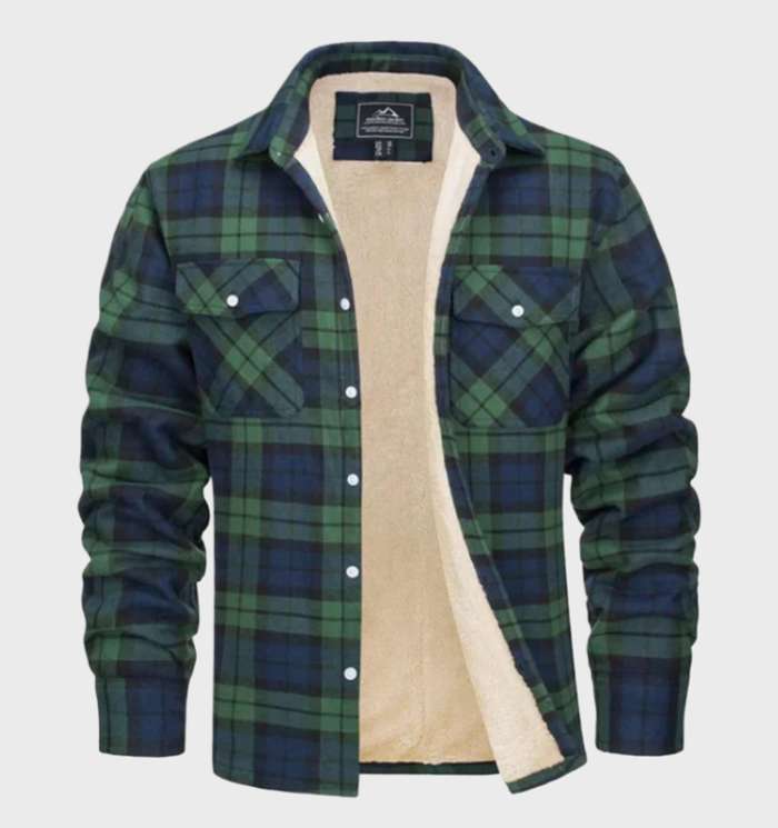 Trendy flanneljakke til herrer i vintage-stil - Liam