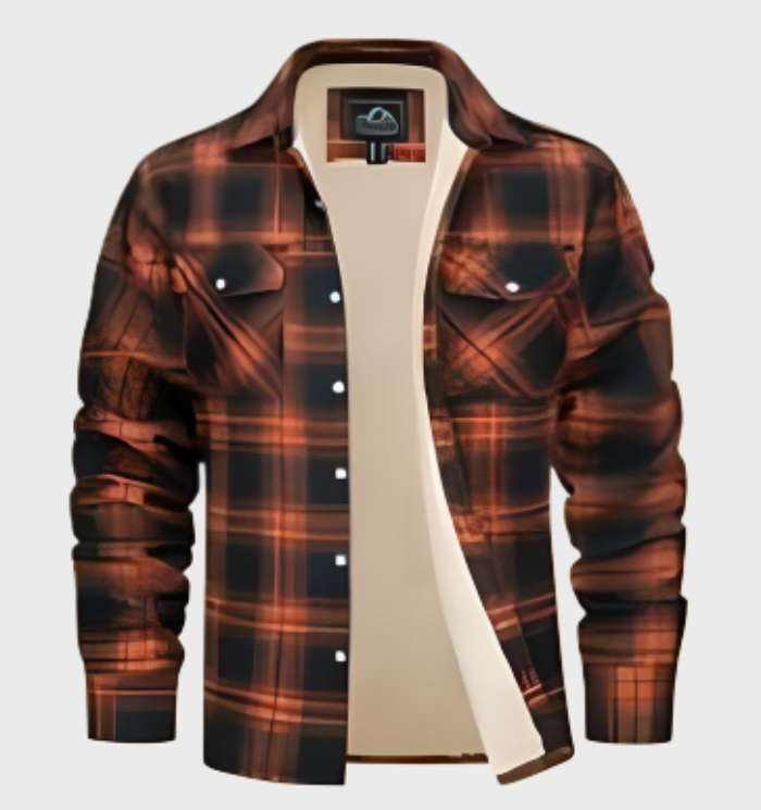 Trendy flanneljakke til herrer i vintage-stil - Liam