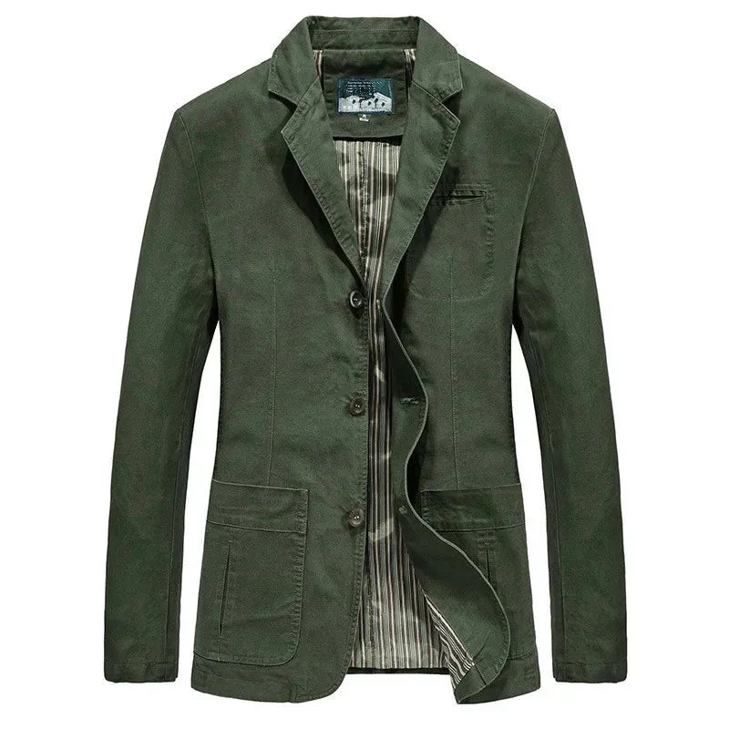 Herre-sommerjakke i vintage- og militærstil – Viktor