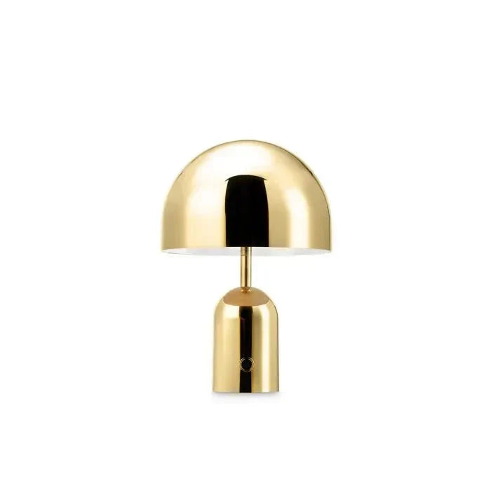 Bærbar bordlampe med kromfinish - ChromeGlow