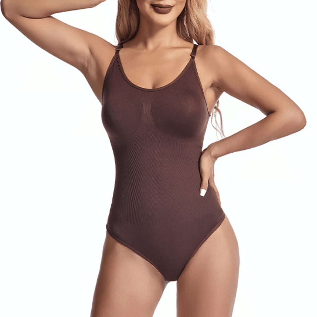Korrigerende sømløs bodysuit-string – Aveline