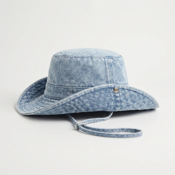 Bredskygget denimhat - Peaknox