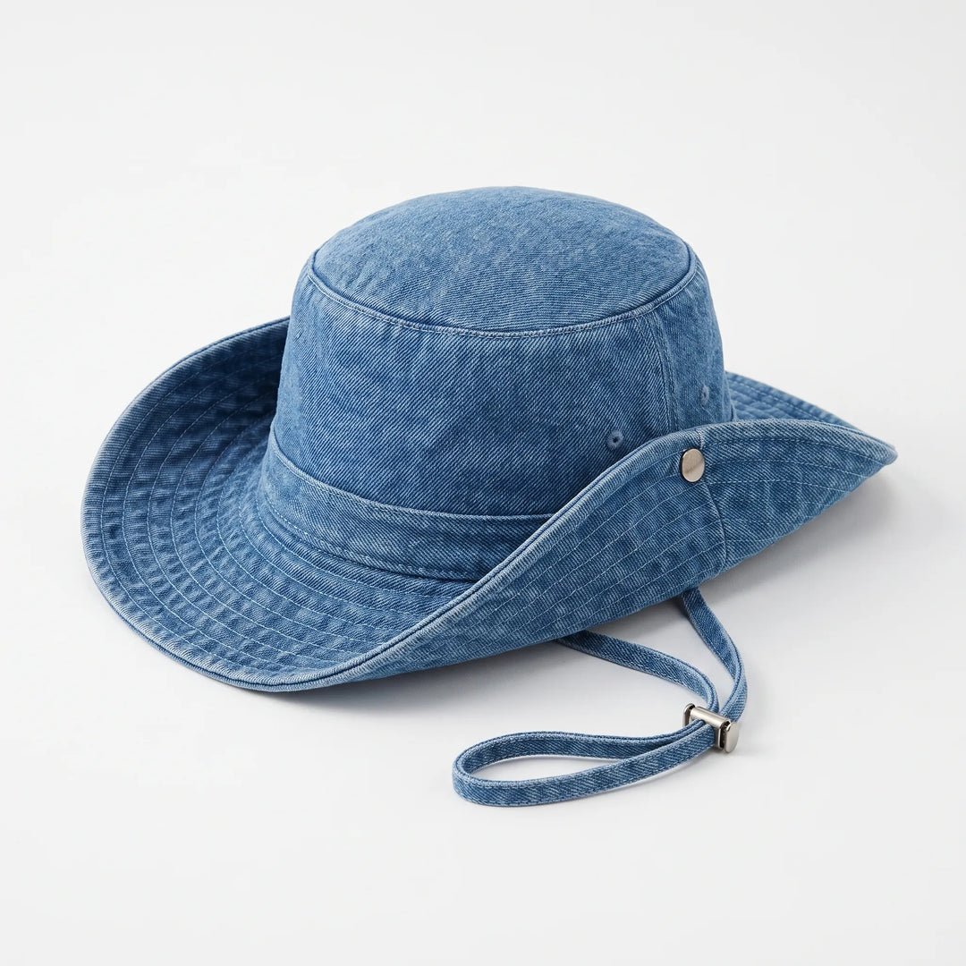 Bredskygget denimhat - Peaknox