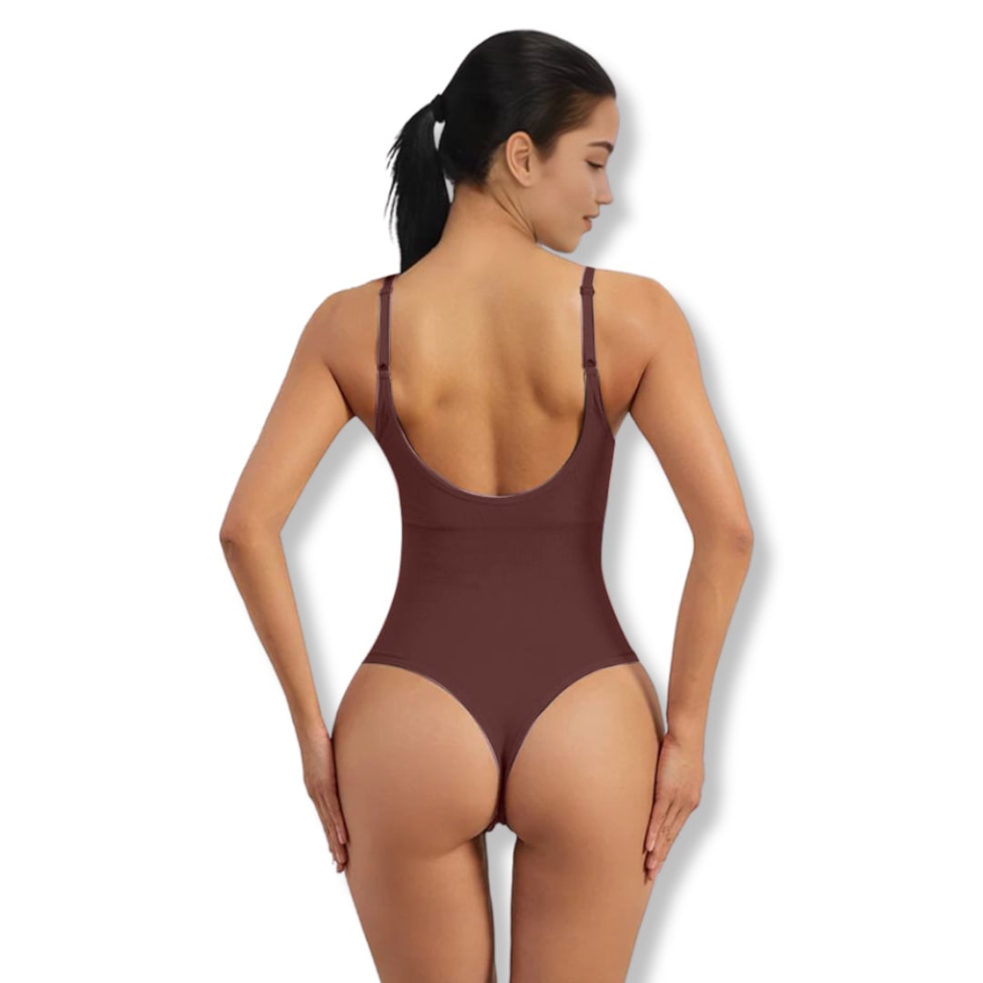 Korrigerende sømløs bodysuit-string – Aveline