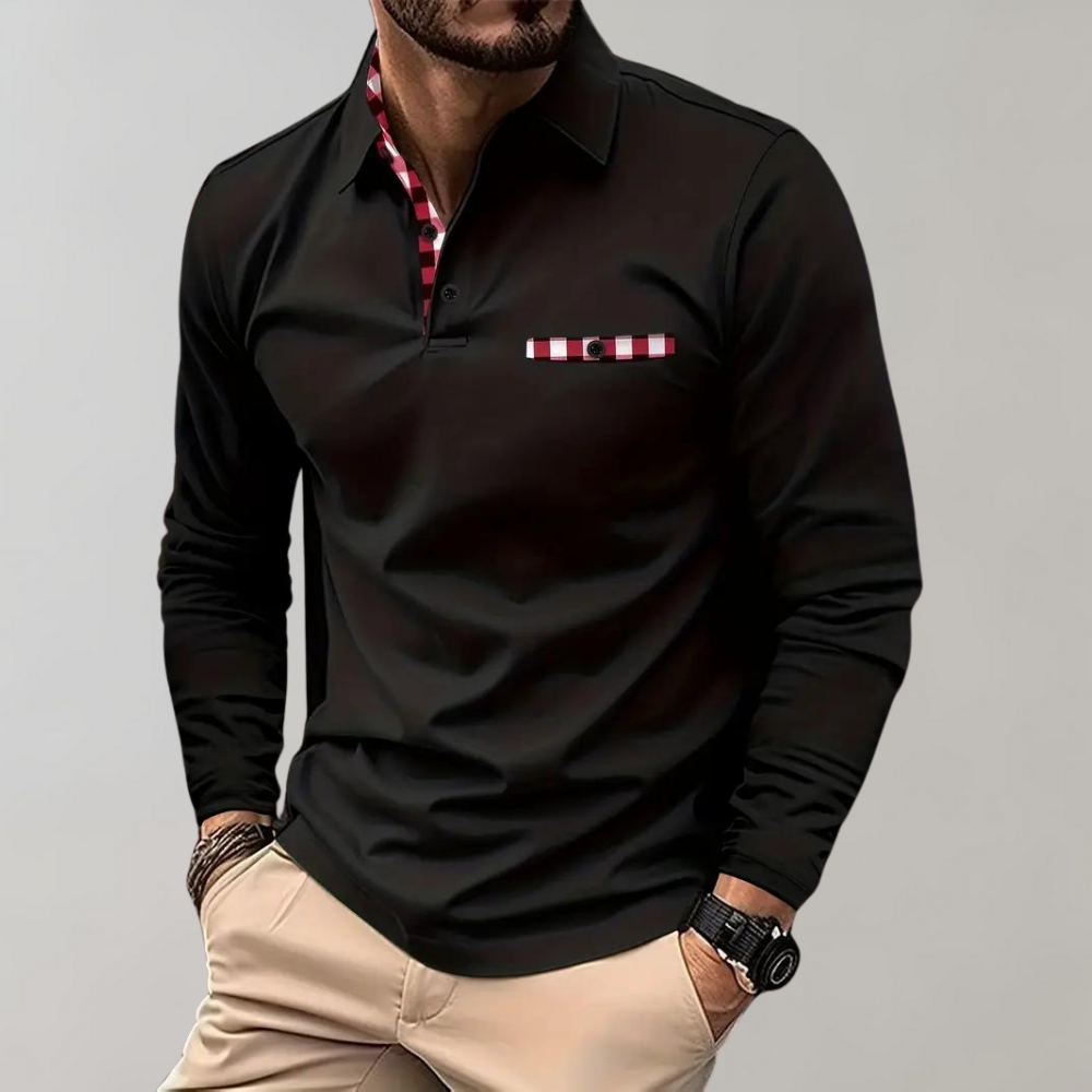 Herre T-shirt med lange ærmer - Finn