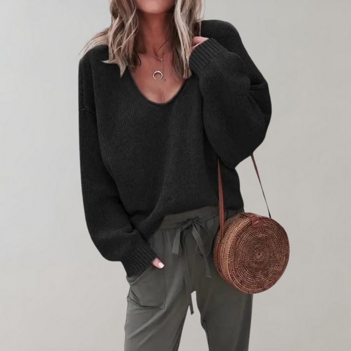 Casual strikket damestrøje - Mila