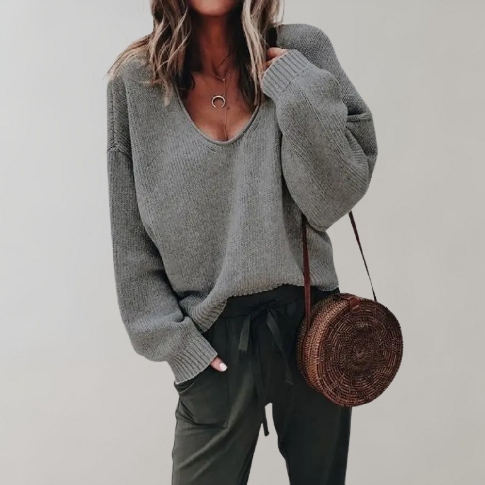Casual strikket damestrøje - Mila