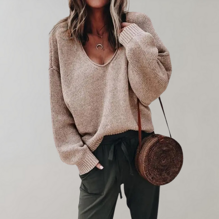 Casual strikket damestrøje - Mila