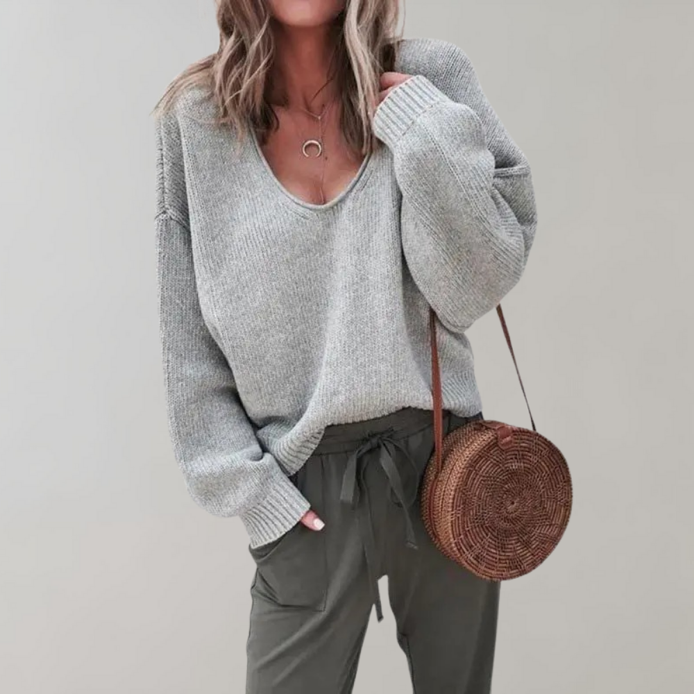 Casual strikket damestrøje - Mila