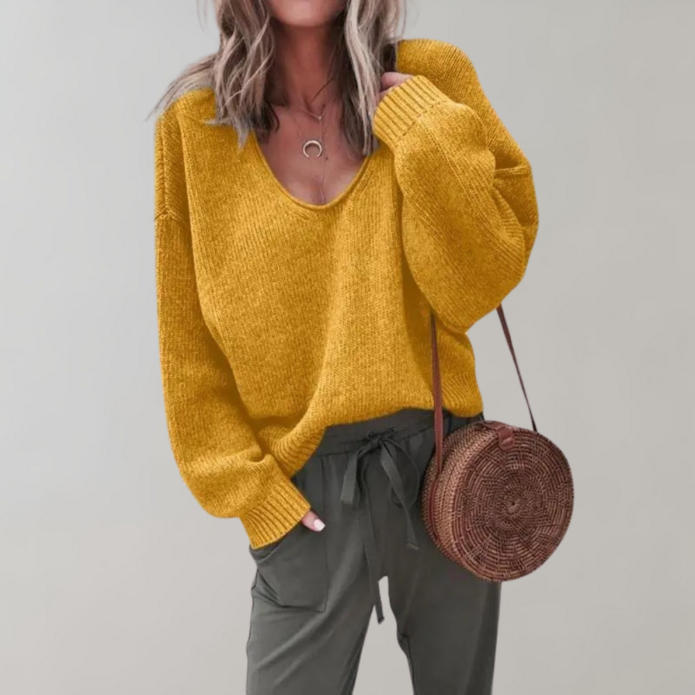 Casual strikket damestrøje - Mila