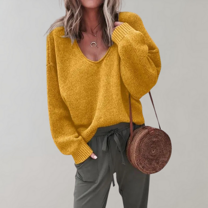 Casual strikket damestrøje - Mila