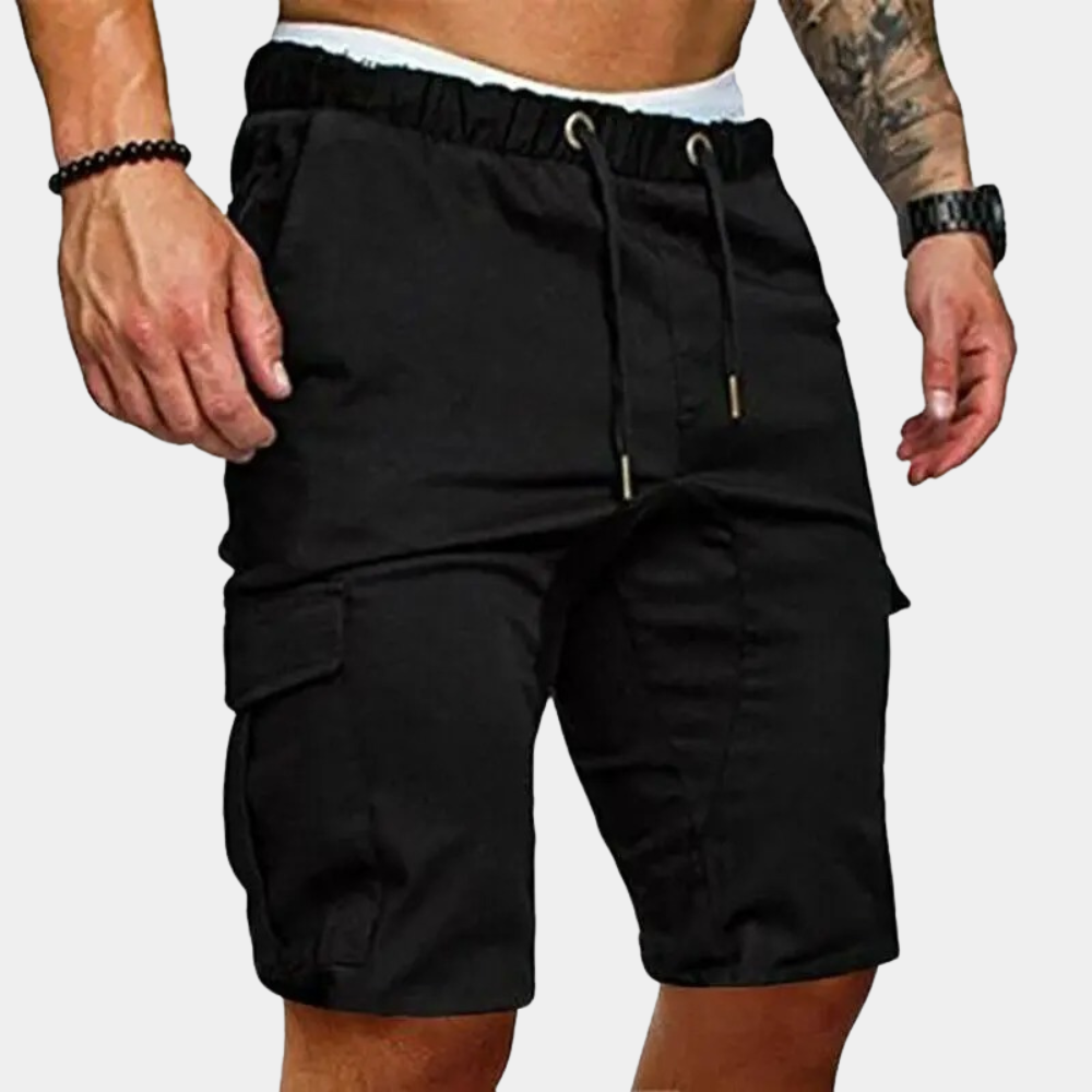 Herreshorts med elastisk talje og sidelommer – Brennan