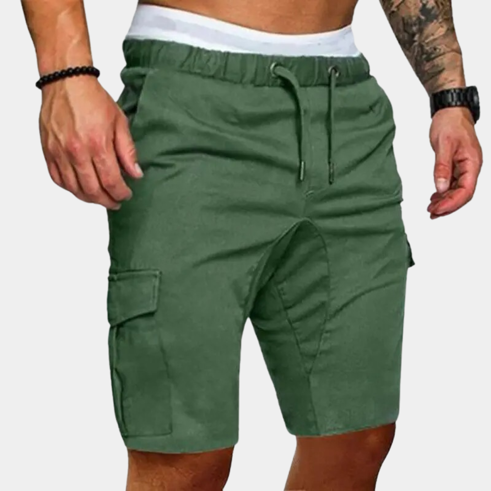 Herreshorts med elastisk talje og sidelommer – Brennan