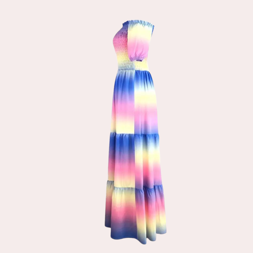 Off-Shoulder Lagdelt Sommerkjole – Noémie